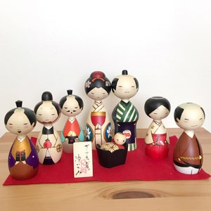 Japanese Nativity Set, Kokeshi Dolls Nativity Set, Nativity Scene, Christmas Decor, Christmas Gifts from Japan, Oki Izumi, Japanese Souvenir