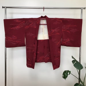 Vintage Japanese Haori Jacket, Handmade Haori Kimono Jacket for Women, Made in Japan Clothing, Unique Japanese Gift, Japanese Aesthetic
