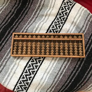 Japanese Abacus Soroban | 15-Column Vintage Abacus | Wooden Math Tool | Japanese Decor | Old Japanese Calculator