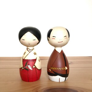 Japanese Nativity Set, Kokeshi Dolls Nativity Set, Nativity Scene