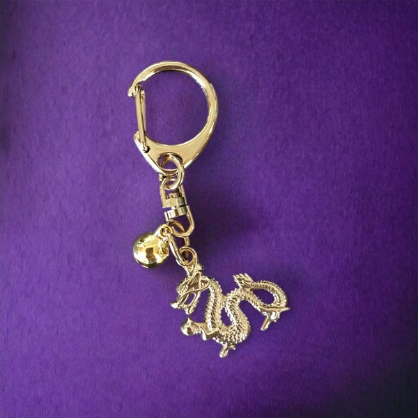 Dragon Keychain, Chinese Zodiac Charm, Good Luck Charm, Year of the Dragon, Chinese Lunar New Year Gift
