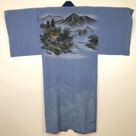 Japanese Robe Nagajuban. Kimono Robe.