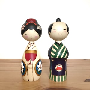 Japanese Nativity Set, Kokeshi Dolls Nativity Set, Nativity Scene