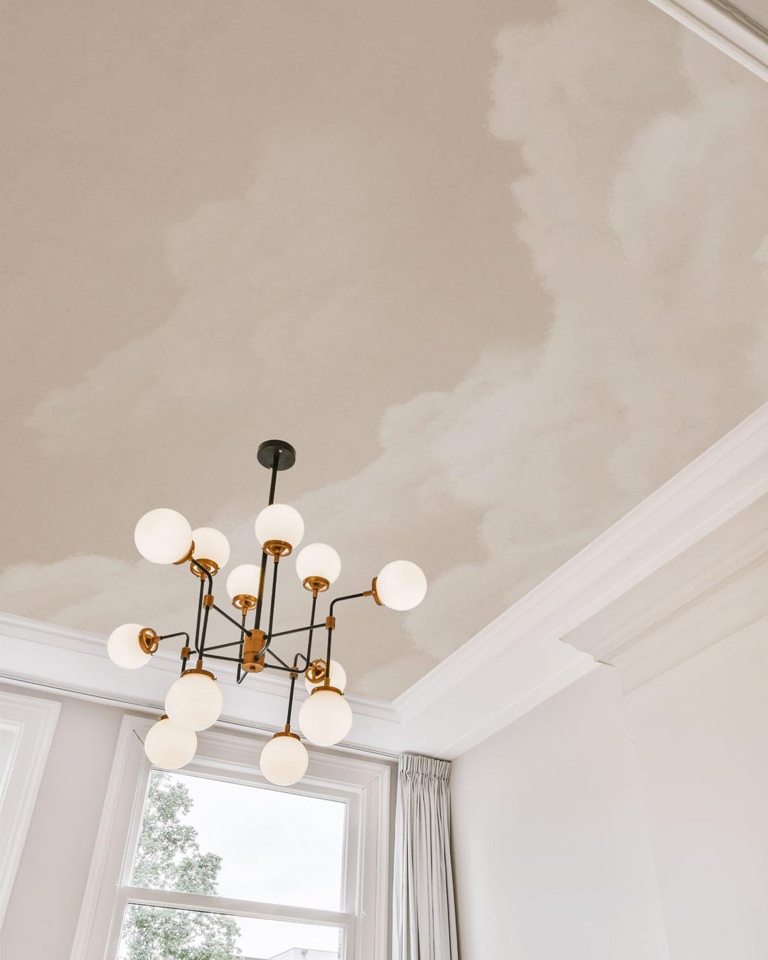 Cloud Ceiling Mural Wallpaper – Sky Dream Peel and Stick Ceiling Art ...