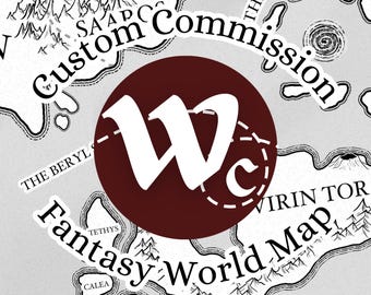 Individuelle Fantasy Weltkarte