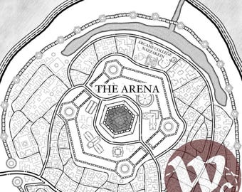 Custom Fantasy City Map