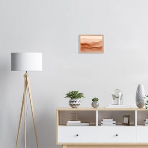 Impresión abstracta de terracota, decoración de pared minimalista, impresión artística en naranja quemado, arte mural en tonos tierra, The Hue Collective