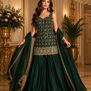emerald green eid dress Emerald Green Khaadi Eid Dresses