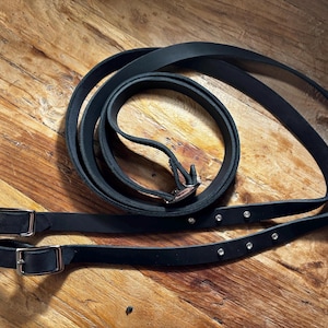 Handmade leather reins – black with glitter stones | Riding reins | Fat leather reins | Reins | Glitter