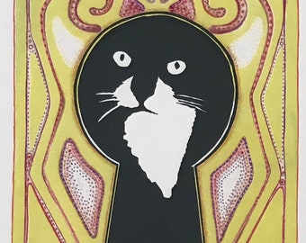 Cat in a Keyhole