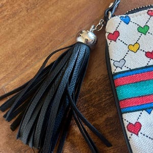 Brighton Love & Joy Heart Print Crossbody Bag with Tassel image 5