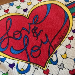 Brighton Love & Joy Heart Print Crossbody Bag with Tassel image 2