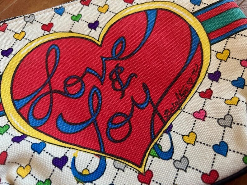 Brighton Love & Joy Heart Print Crossbody Bag with Tassel image 2