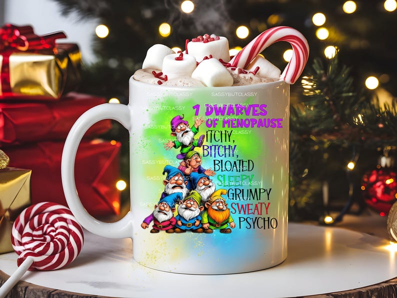 Sarcastic Menopause Dwarves PNG, Funny Women's Gift (Digital Download image 10