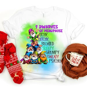 Sarcastic Menopause Dwarves PNG, Funny Women's Gift (Digital Download image 8