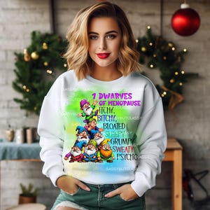 Sarcastic Menopause Dwarves PNG, Funny Women's Gift (Digital Download image 4