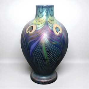 Orient and Flume Art Glass Vase - Etsy