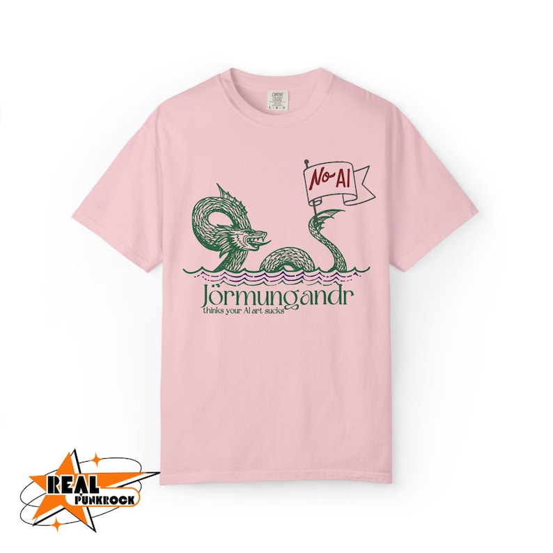 Anti AI Shirt Comfort Colors No Clankers Tee Keep Art Human Social Justice Shirt Protest Tee Support Real Art Shirt Artificial Intelligence image 11