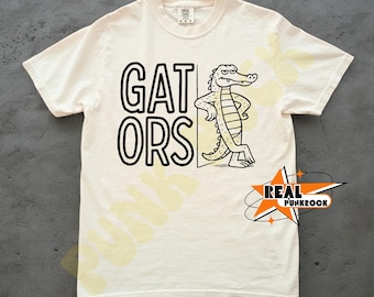Gators Mascot T-shirt - Comfort Colors, Spirit Shirt, Team Sports Tee, Plus Size football, gators basketball, gators band, gators mom