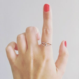 Sterling Silver Ring, Unity Knot, Handgemaakt in het Verenigd Koninkrijk