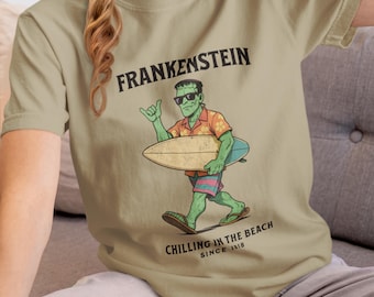 Camiseta de verano Frankenstein: Camiseta playera con colores espeluznantes y cómodos