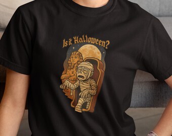 Camiseta divertida de Halloween de momia: Camiseta de colores cómodos para una temporada espeluznante