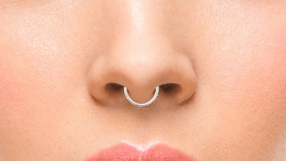 Septum hotsell piercing hoop