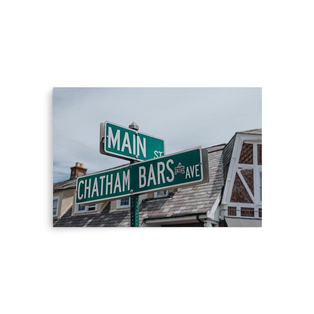 Cape Cod Street Sign Wall Art – Main Street & Chatham Bars Ave Print ...