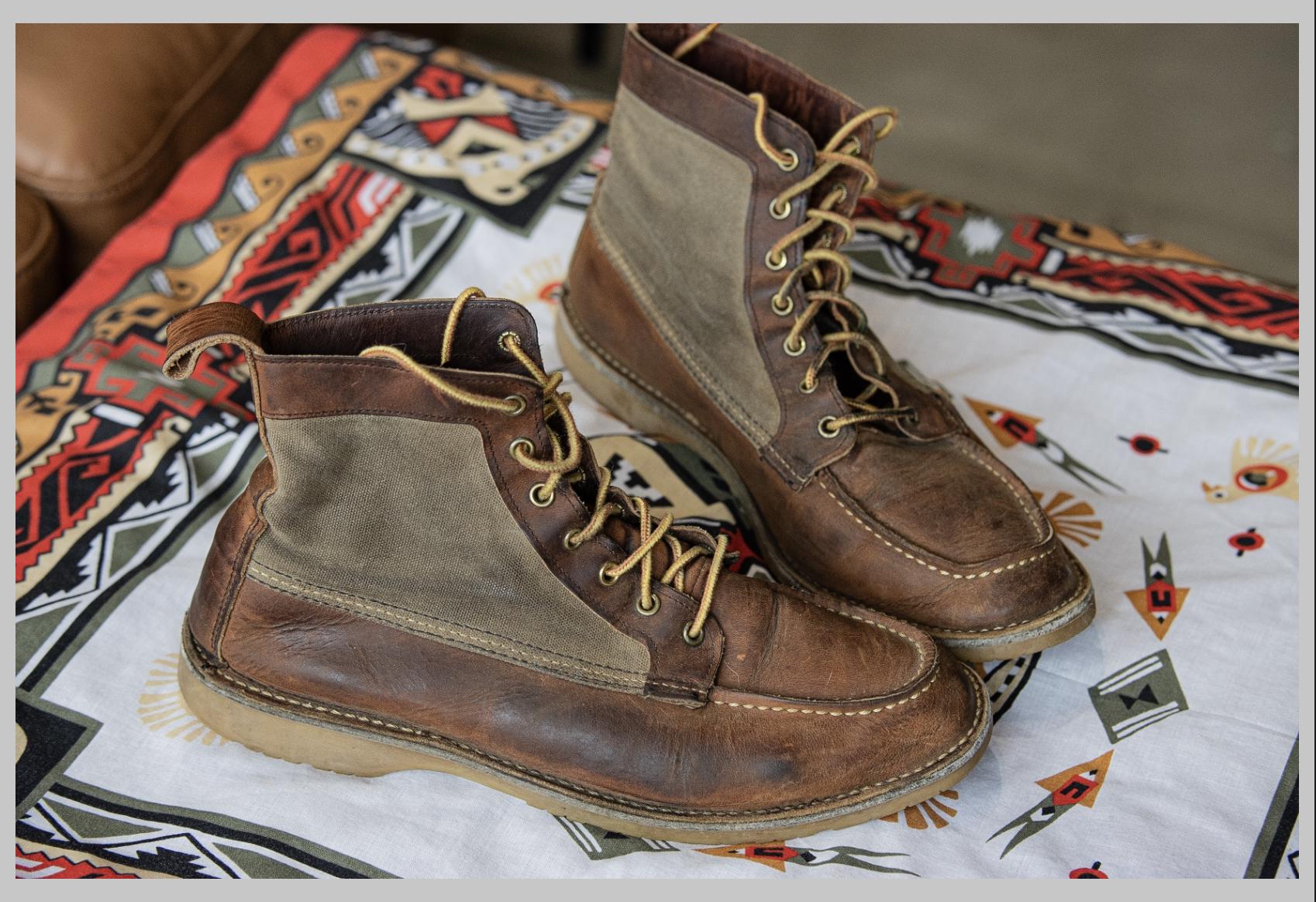 Vintage Model 3335 Wacouta Moc Toed Boots Made in the USA by