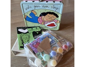 Vintage Sandra Magsamen Curiosity Kit 2000 Hanny Girl verfset Nieuw Write Dream