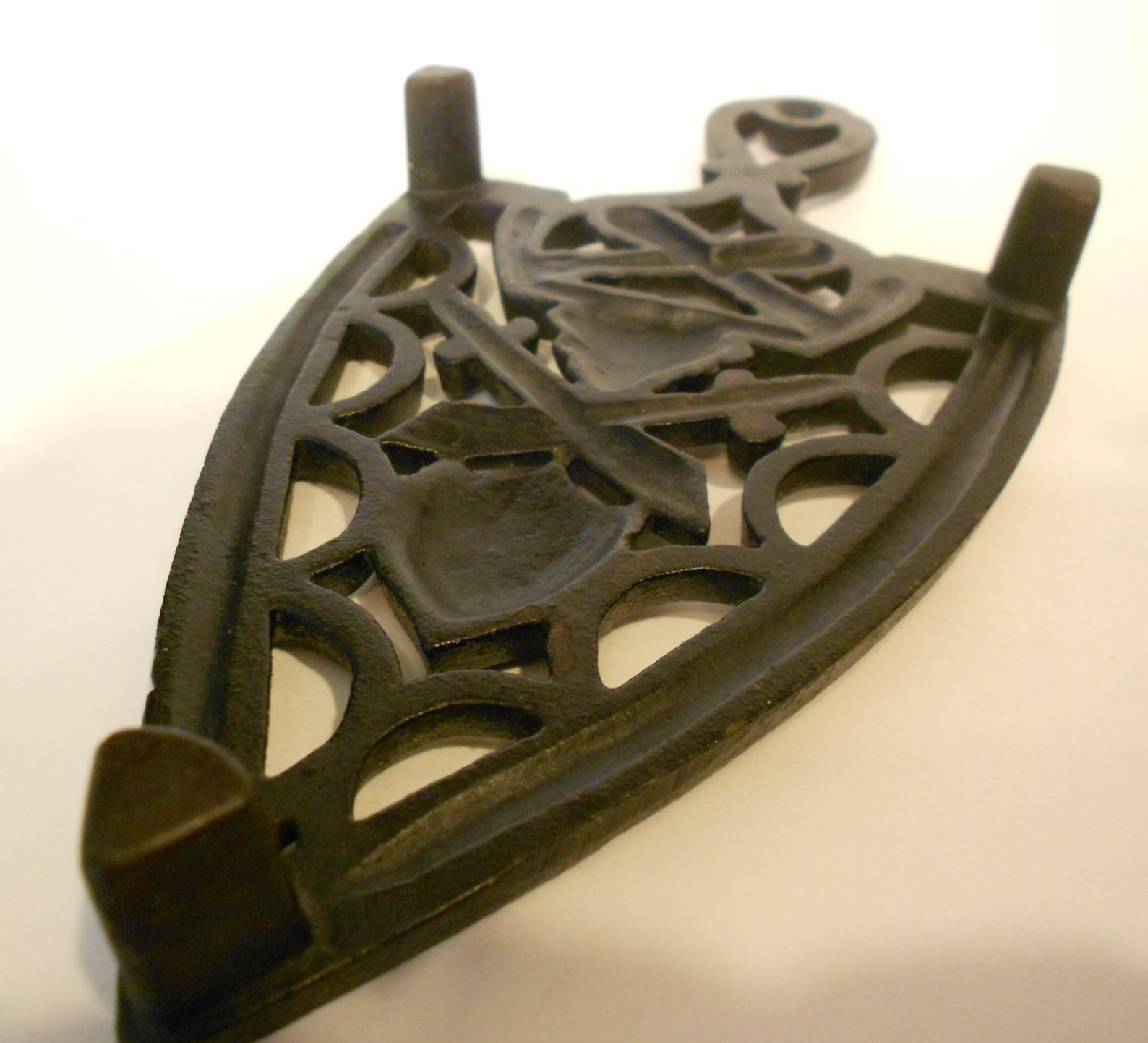 Vintage Cast Iron Trivet with Cannons and Crossed Swords Etsy
