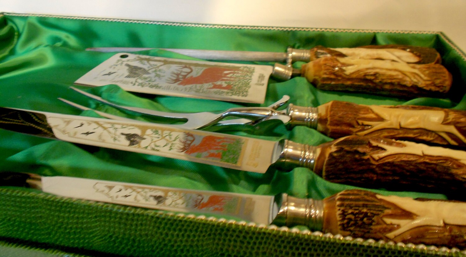 RESERVED for Christine Vintage Carving Set Anton Wingen Jr Etsy