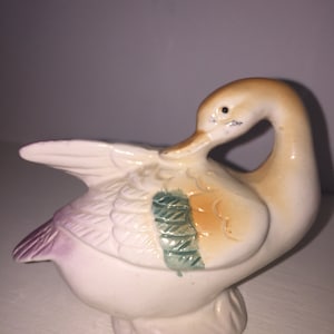 Vintage Ceramic Goose figurine marked  &quot;Japan&quot;.
