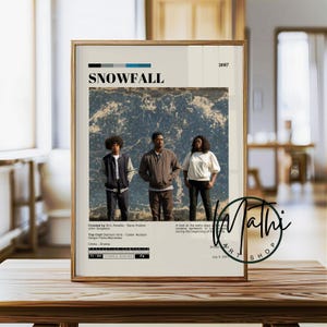 Snowfall TV Show Poster: Franklin Saint Crime Drama, Retro Wall Art