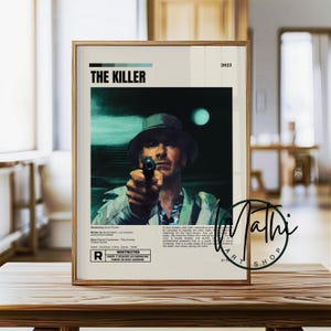 The Killer 2023 Movie Poster, David Fincher Film Print, Michael Fassbender Wall Art, Cult Thriller Poster, Minimalist Cinema Decor Gift