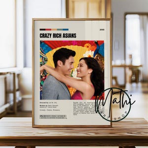 Crazy Rich Asiaten Film Poster: Minimalistische romantische Komödie Filmkunst (Digital & Physisch)