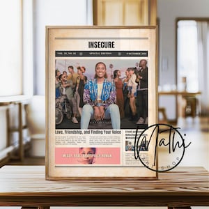 Unsichere Serie Poster: Minimalistische romantische Komödie Show Kunst (Digital & Physisch)