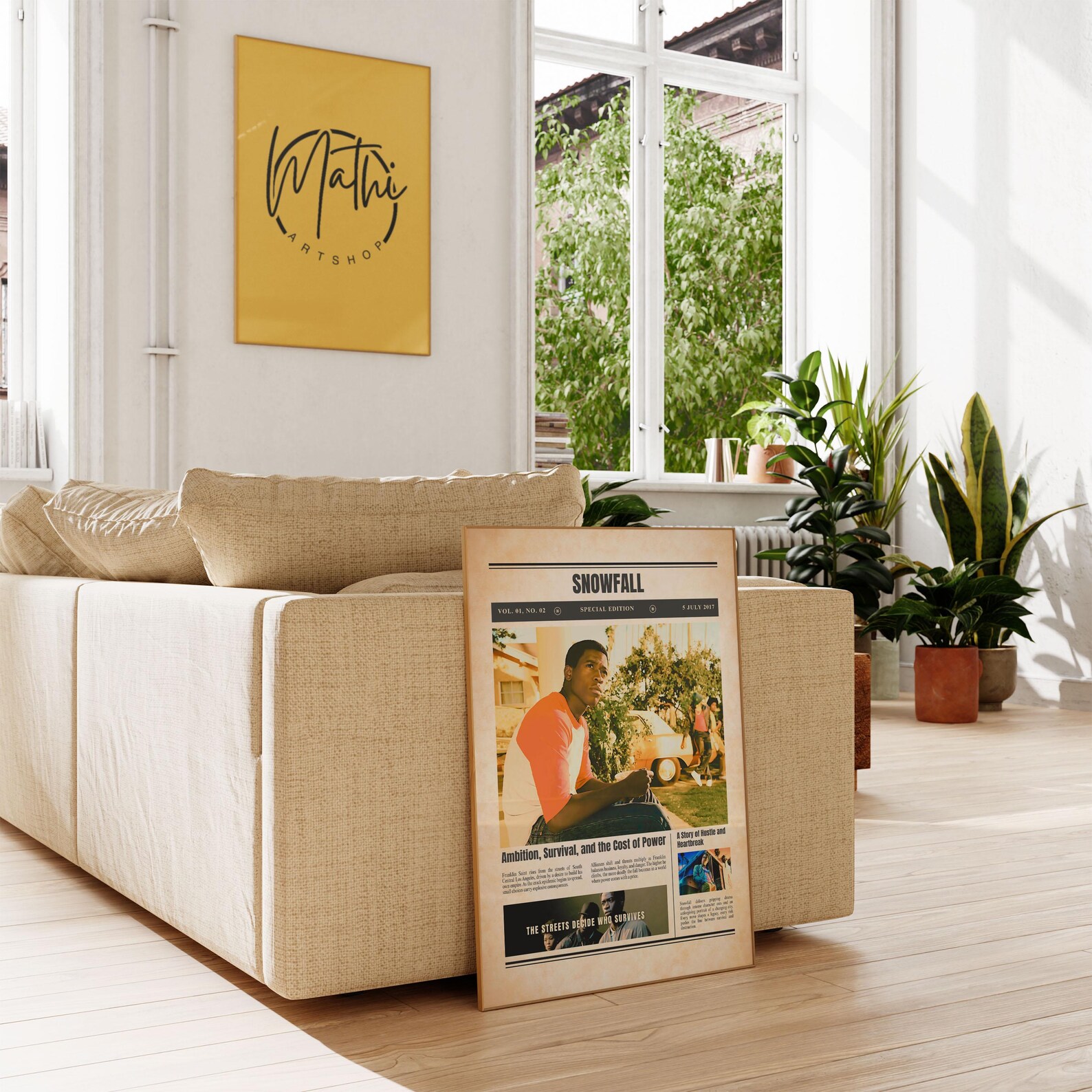 Snowfall TV Show Poster: Franklin Saint Crime Drama, Retro Wall Art - Etsy