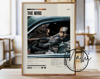 Pôster da série de TV The Wire: Arte de parede minimalista com drama policial