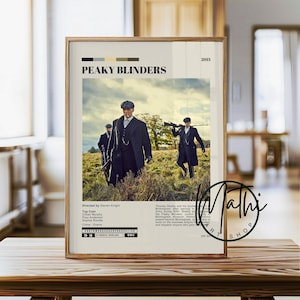Peaky Blinders Poster, TV Show Print, Thomas Shelby Wall Art, Cillian Murphy Poster, Retro Gangster Series Decor, Gift for Fans