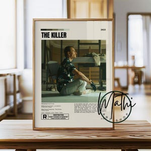 The Killer 2023 Movie Poster, David Fincher Film Print, Michael Fassbender Wall Art, Cult Thriller Poster, Minimalist Cinema Decor Gift