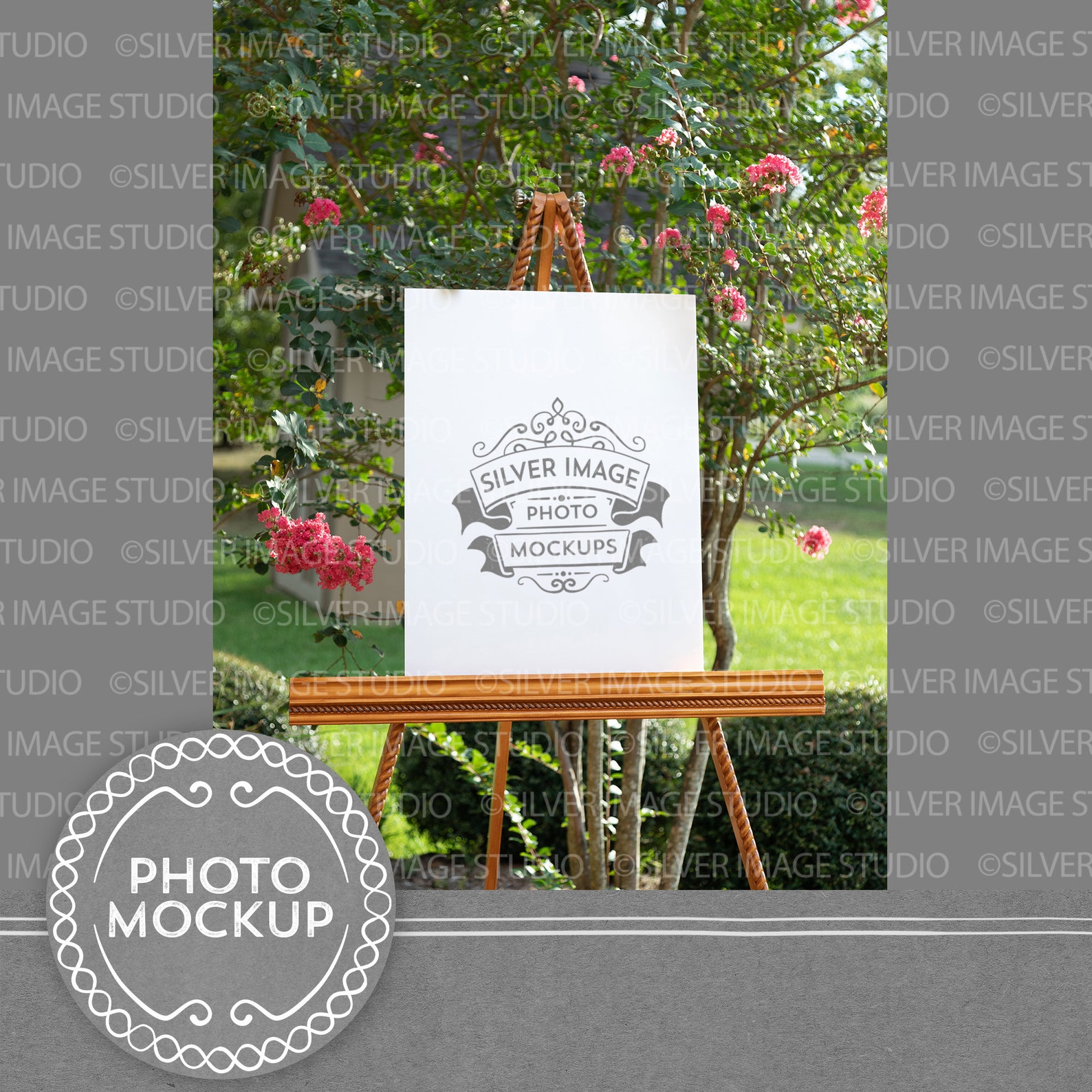 18x24 Sign Mockup Photo, Outside Easel Photo, Paper Mockup, Poster