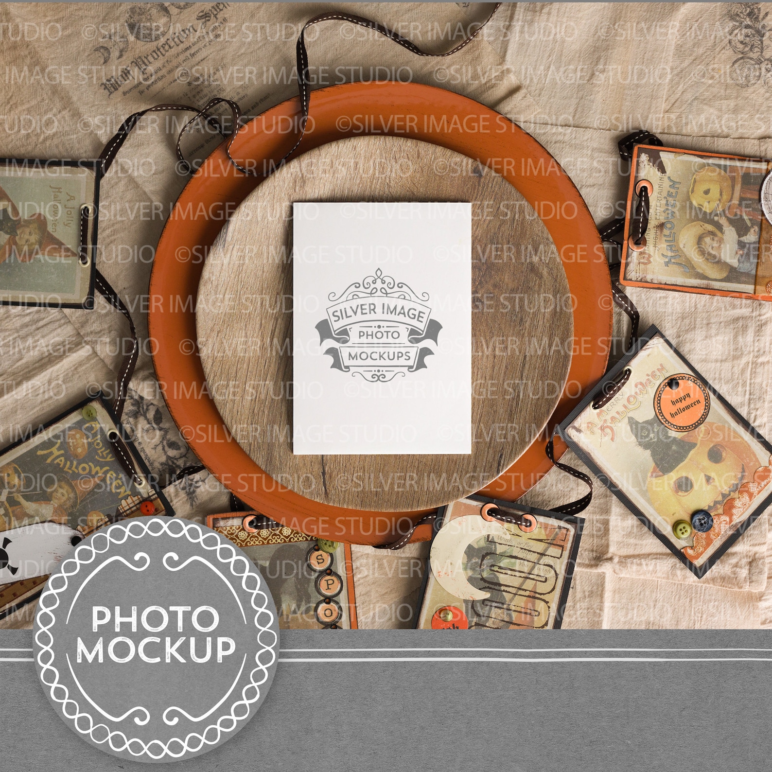 Halloween Card Mockup Photo 5x7 Menu Mockup Printable