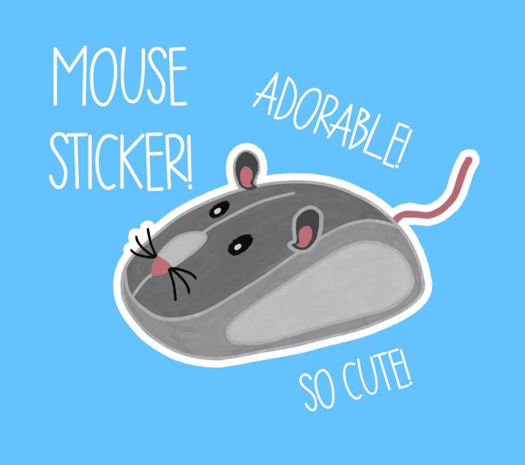 Cute Computer Mouse Sticker - Etsy