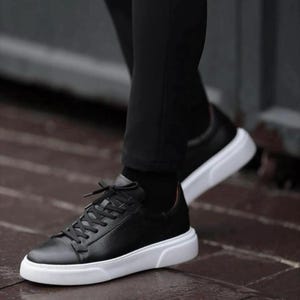 Handgefertigte Leder Turnschuhe: Orthopädische Atmungsaktive Freizeitschuhe