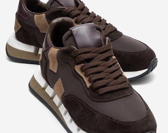 Women’s Suede Leather Sneakers – Soft Comfortable Casual Shoes, Breathable Lightweight Everyday Wear