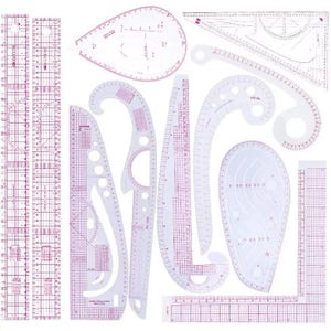 Multifunctional French Curve Ruler | Soft Plastic Sewing Template for Dressmaking, Patchwork, Drawing & Craft Tools
