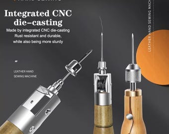 Leren naaiset, heavy-duty handstikgereedschap