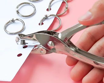 Perforadora de un solo orificio de 6 mm: manualidades, material de oficina y escolar