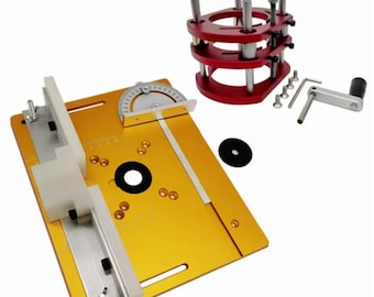 65mm Motor Aluminum Router Table Insert Plate Router Lift Kit for Woodworking Trimmer